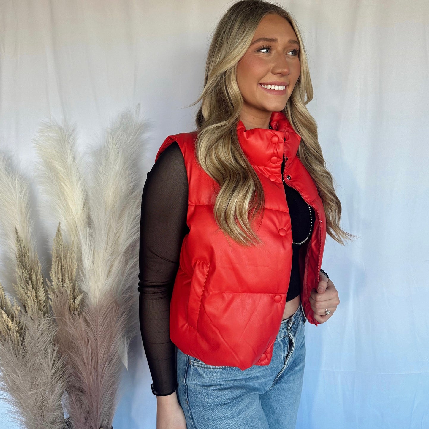 Red Puffer Vest