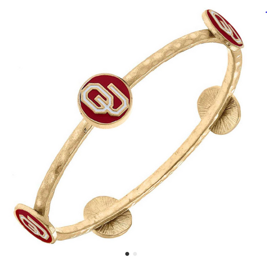 Oklahoma Sooners Bangle Bracelet