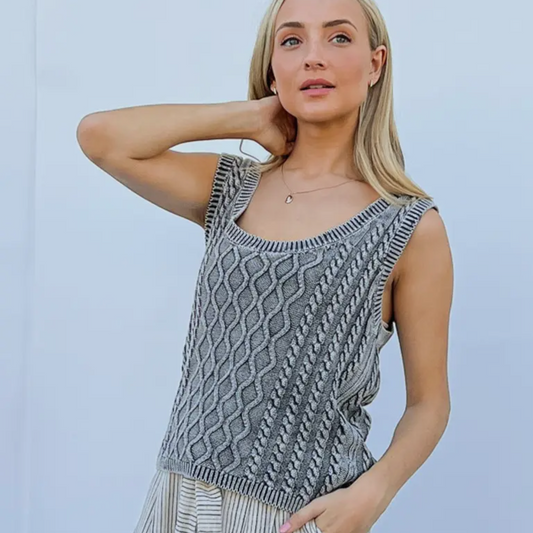 Grey Sweater Tank